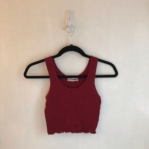 URBAN OUTFITTERS maroon tank top